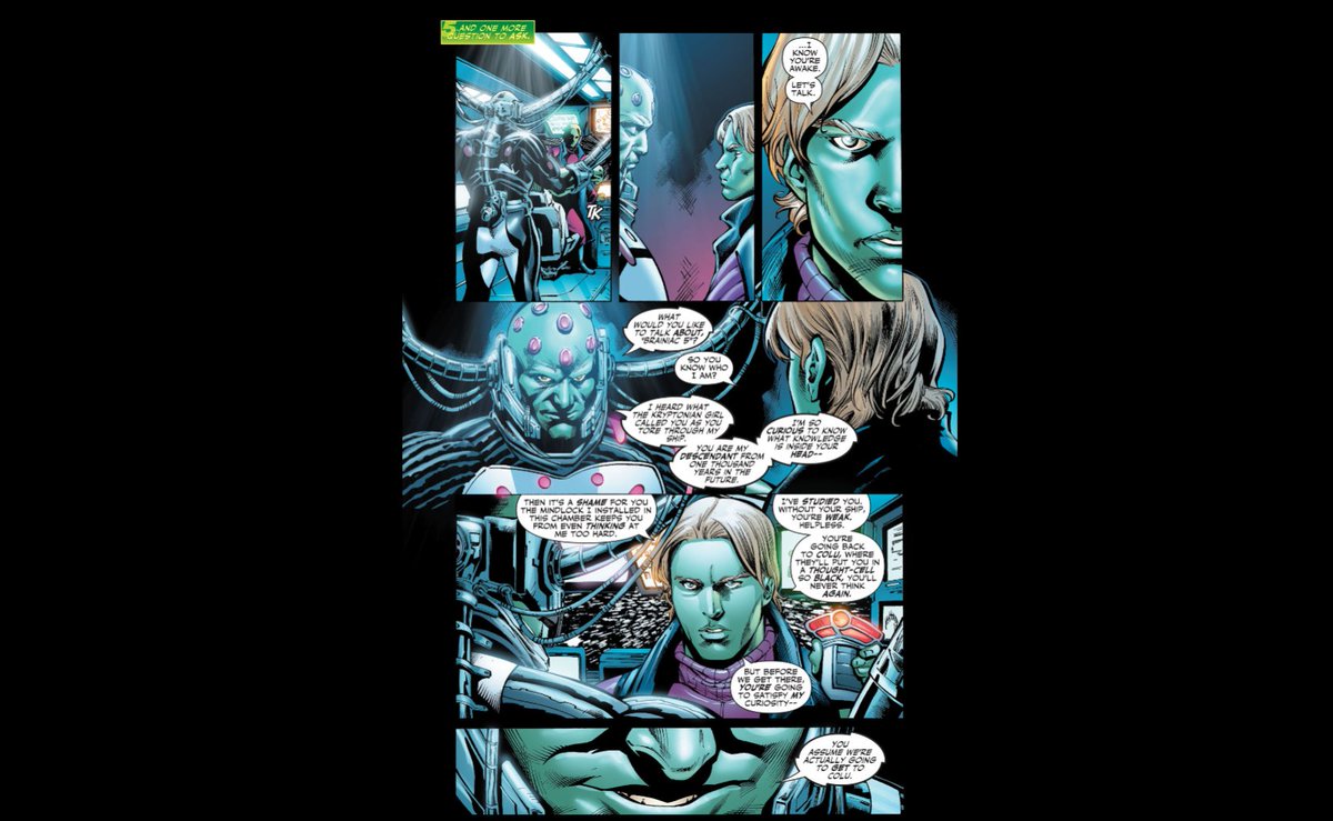 Here is a more recent confrontation featuring Brainy and Brainiac