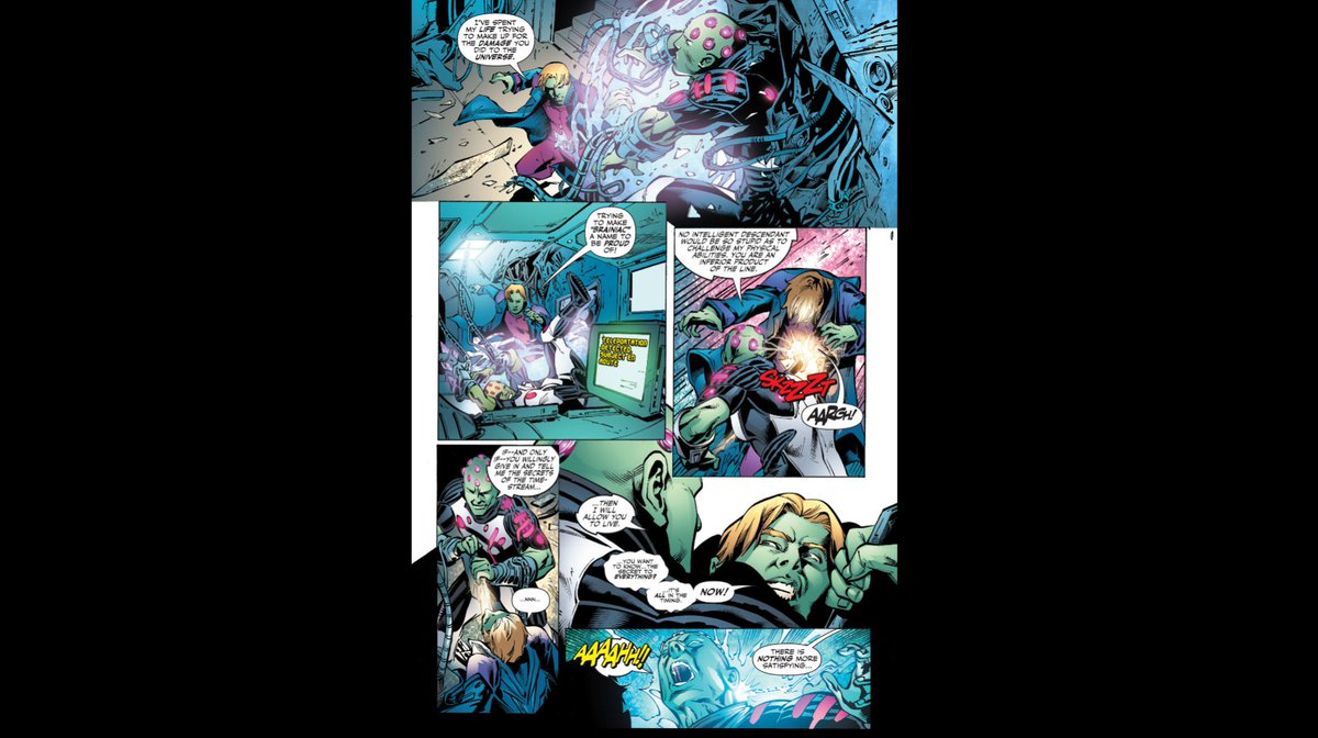 Here is a more recent confrontation featuring Brainy and Brainiac