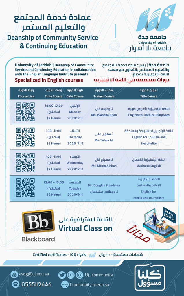 جامعة جدة تدريب عن بعد