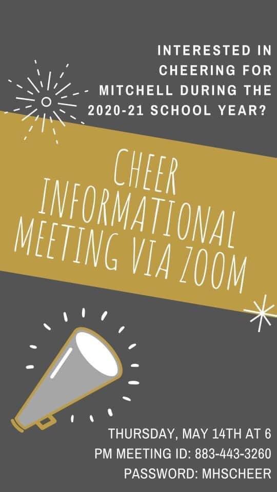 JWMHS's tweet photo. Are you interested in cheering for the @JWMHS #MustangCheer? There will be an informational meeting on May 14th at 6PM. #CheerAwaits #NextYearAwaits https://t.co/Vmt5Yy7yBg