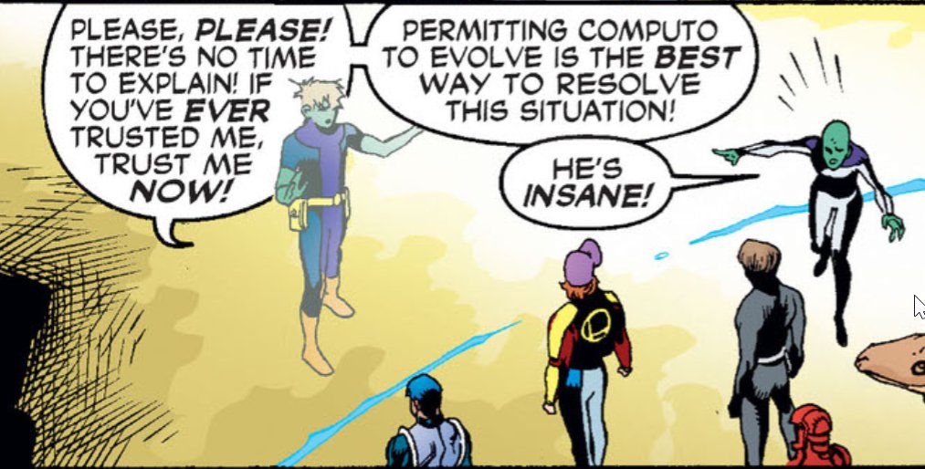 "You have to let a difficult child think he is getting his own way."Reboot Brainy vocalizing Brainy's "go to" tactic in his battle vs reboot COMPUTO