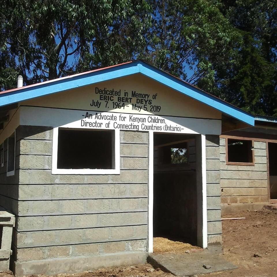 It‘s been 1 yr since the sudden passing of our dear friend &amp; Connecting Countries' director Eric Deys. Eric never physically reached the Kenyan schools he assisted, but his memory lives on; Connecting Countries dedicated its most recent latrine block in Eric's name. ❤️