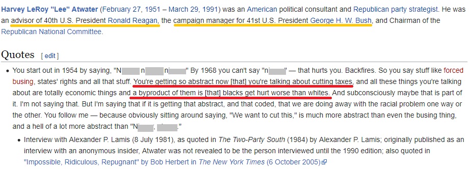 She went to the wikipedia article, grabbed random names of historians out of the "Debate" section w/o reading their arguments, to try to prove it wasn't true.The debate, incidentally, is how effective the strategy was, not whether it happened. They SAID they were doing it. /