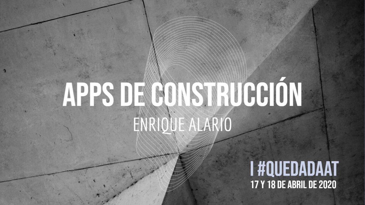 EnriqueAlario's tweet photo. 13_  Apps de Construcción,  mi pequeña aportación a la #quedadaAT, quedadas de arquitectos técnicos en confinamiento

https://t.co/cbZp52bVwQ 

#ArquitectoTécnico #Aparejador #AT20 #SoyAT https://t.co/czRbQVgAAI