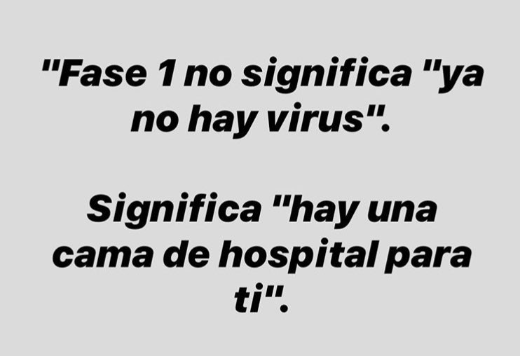 belenfdezrios's tweet photo. Se puede decir más alto pero no más claro. #SeamosResponsables 🤞🏼🍀 https://t.co/w5ogwC8OVQ