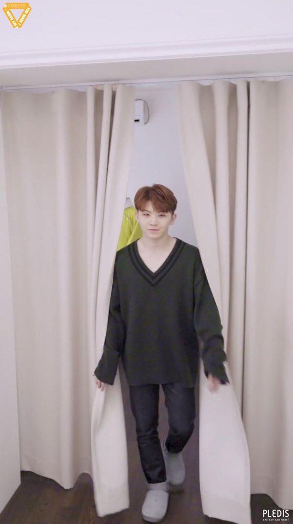 A thread of Jihoon with sweater paws because my mans 5’4 and needs some assistance because his sleeves are always too dang long   #seventeen  #Jihoon  #woozi