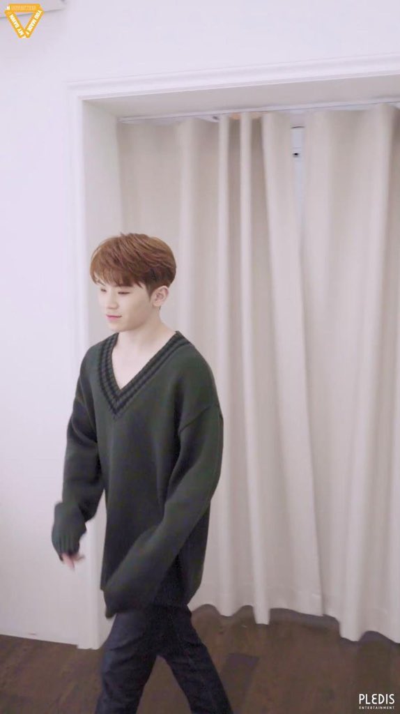 A thread of Jihoon with sweater paws because my mans 5’4 and needs some assistance because his sleeves are always too dang long   #seventeen  #Jihoon  #woozi