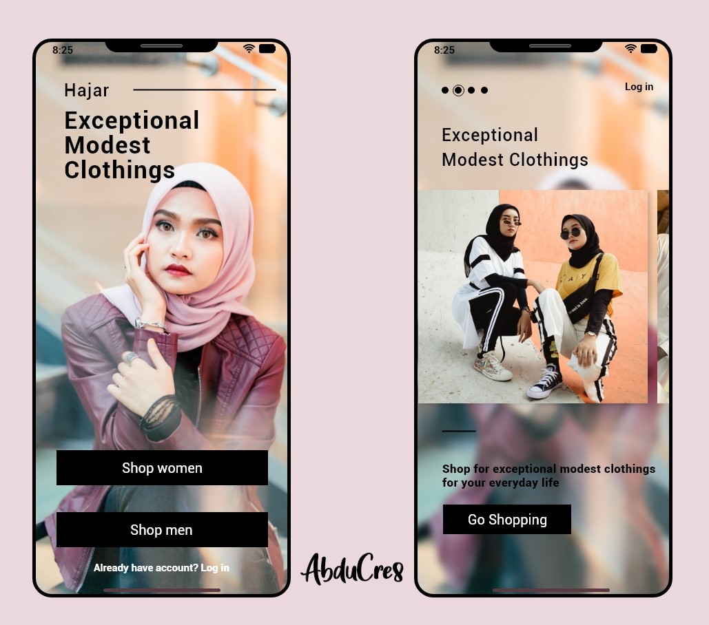 Abducre8's tweet photo. I made a ui/ux design for a Muslim clothing brand using the name of a fashion influencer @MeetHajaar .
Please like and RT, my client is definitely on your TL.

#uidesign #uxdesign #design #mothersday2020 #tiktokers #MothersDay #StayHome https://t.co/IP9xHNfVJE