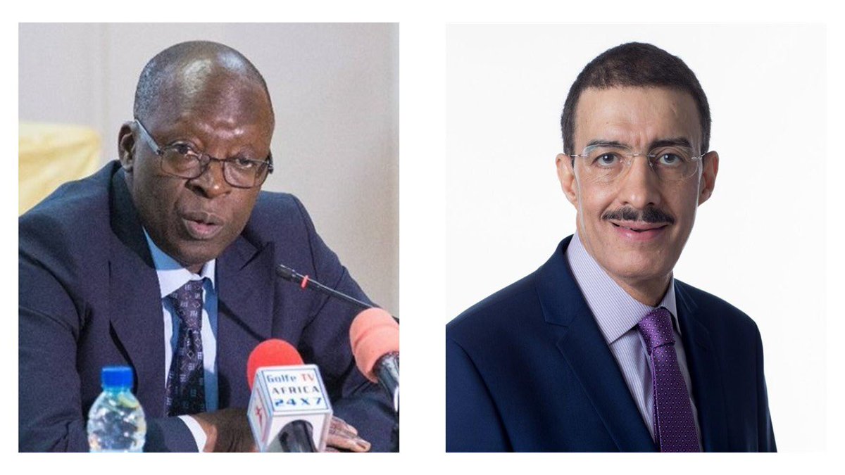 isdb_group's tweet photo. H.E. Dr. Bandar Hajjar, President #IsDB, held a virtual conference, today, with H.E Abdoulaye Bio Tchane Senior Minister  of  Planning and Development, #Benin to discuss the  #IsDB_Group contribution of US$ 131 m to support the country in its fight against #COVID19 . https://t.co/FAK1D5HqfP