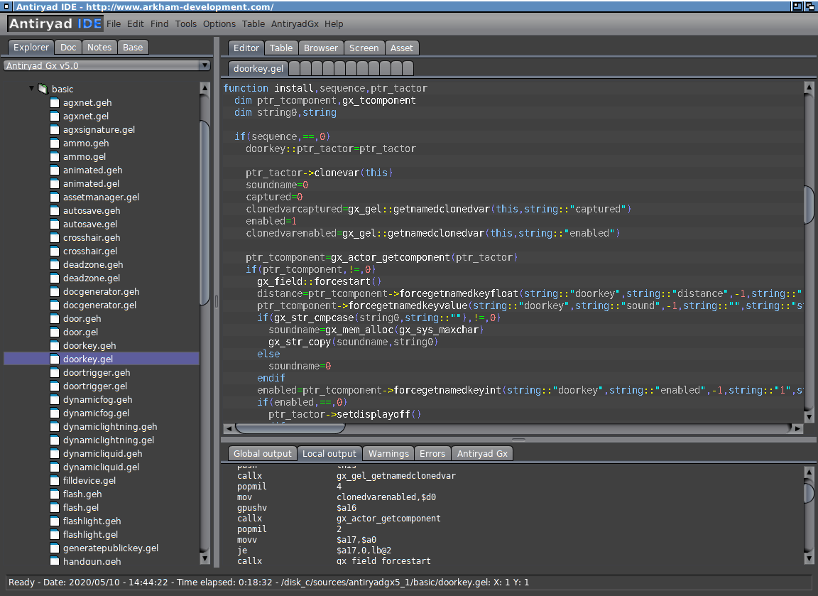pyro_akm's tweet photo. Editing Gel program with AntiryadIDE. #GameDev #programminglife https://t.co/PI5kIof4F6