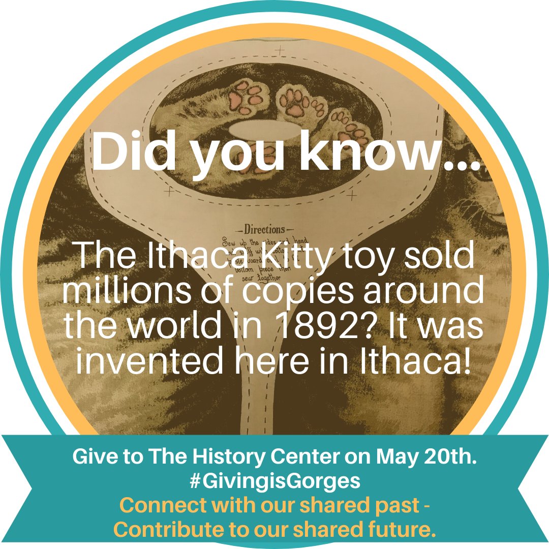 TompkinsHistory's tweet photo. The #ArnoldTabby, also known by #IthacaKitty, was patented by Celia & Charity Smith of #Ithaca NY in October of 1892. The toy was so popular it sold millions of copies around the world its first year. #GivingisGorges #Tompkinshistory
Learn more: https://t.co/5SwryVZUsa #twithaca https://t.co/OiK09ToDrd