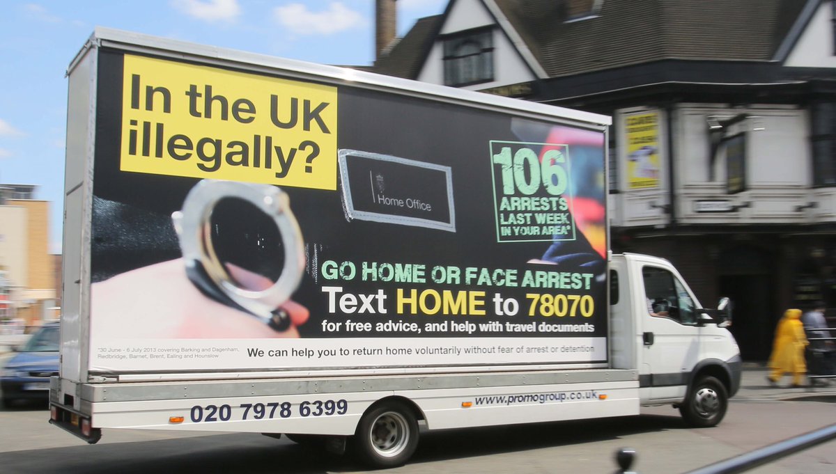Long story short, if that’s me jogging, I don’t get told to ‘go home’ and I don’t get shot. But, of course, there are other resonances with that ‘go home’ and how it’s both *ocassioned* and *heard*. We’ve had the various, excellent, writings on the Govt’s ‘go home’ vans...