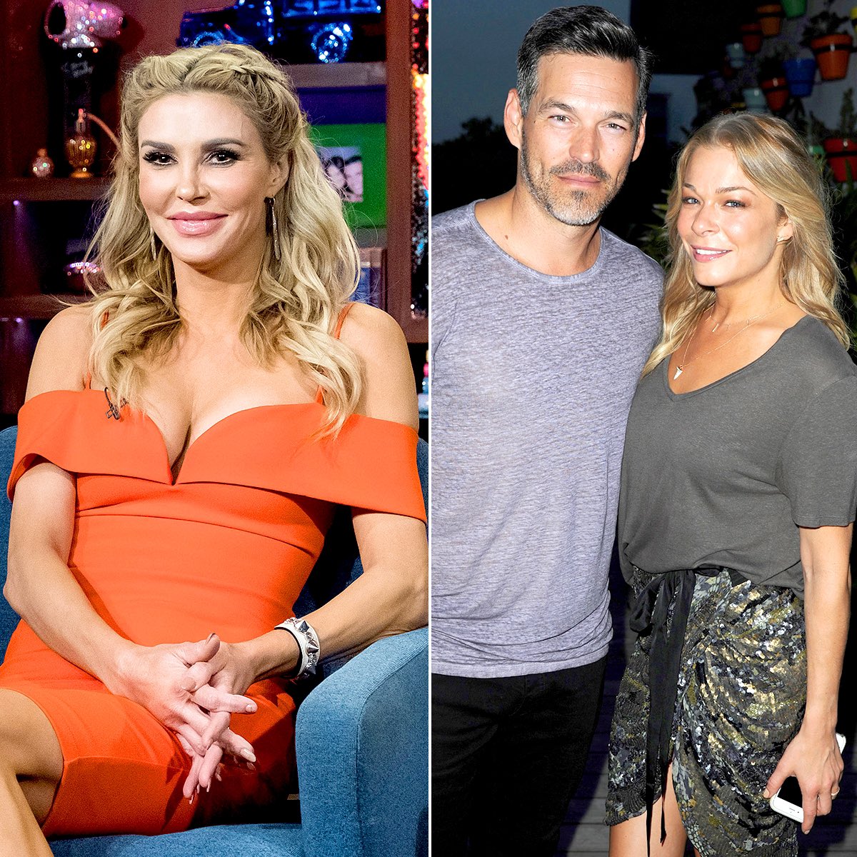 LeAnn Rimes & Eddie Cibrian were both married when they began an affair on the set of a shitty Lifetime movie. Cibrian’s divorce from Brandi Glanville and her feud with the new couple was highly publicized as she tweeted through it & stars on RHOBH. The other 2 are still married.