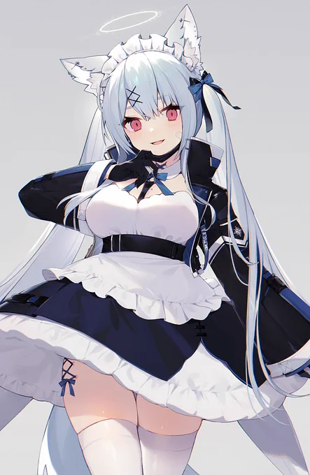 #メイドの日 ちょうど最近描いた子がおるな!! 