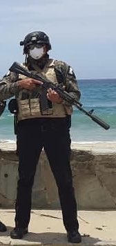 A suppressed AK-103, very rare to see any suppressors used, especially on the AK-103 in Venezuela