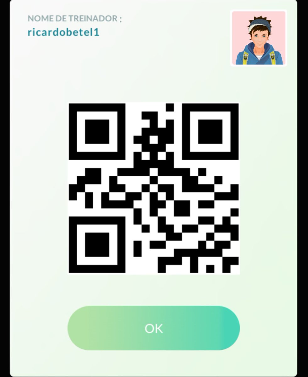 Vamos começar uma amizade no Pokémon GO! Meu código de Treinador é 0320 4526 5374 
bora trocar presentes galera !!!

#pokemongofriend
#PokemonGO 
#PokemonGOfriends 
#PokemonGOamigo 
#trainercode 
#PokemonGOfriendscode