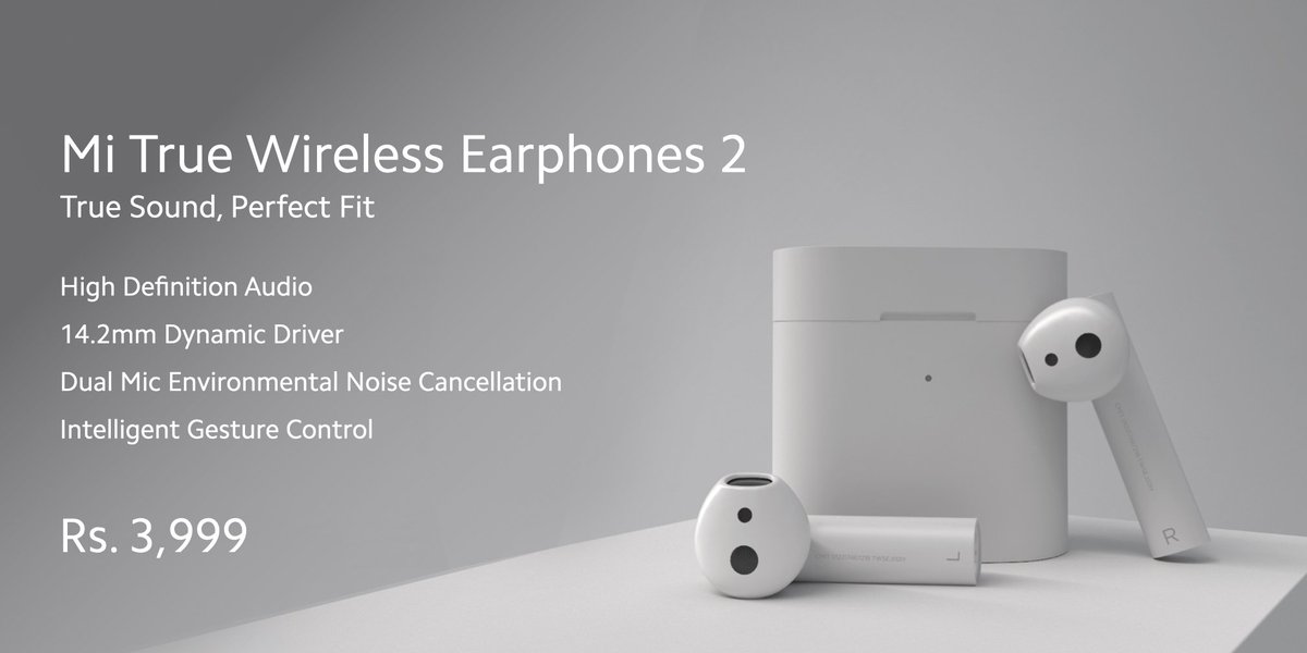 Mi True Wireless Earphones 2 a.k.a AirPods is here. Comes with unique boxy matte design and gesture controls. Priced at 3,999 INR.
#Mi #Xiaomi #TWS #AirPods #wireless #matte #hd #noisecancellation #accesories