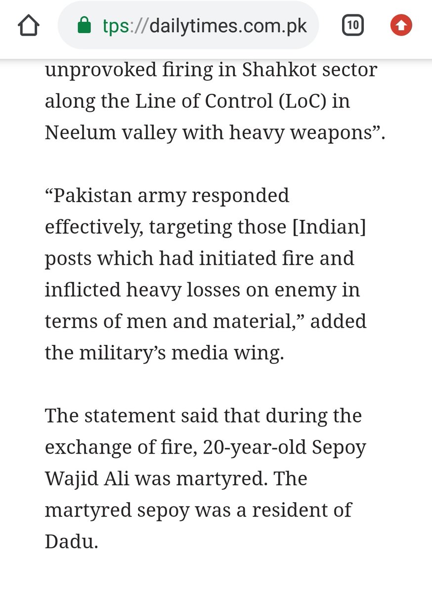 Stories of machinations, subterfuge, devlious propaganda employed by Pak Army need no introduction and is well documented.I have been analysing stories & found the news items of 3 documented deaths of Paki soldiers this year...matches with what Paki mouthpiece said as well