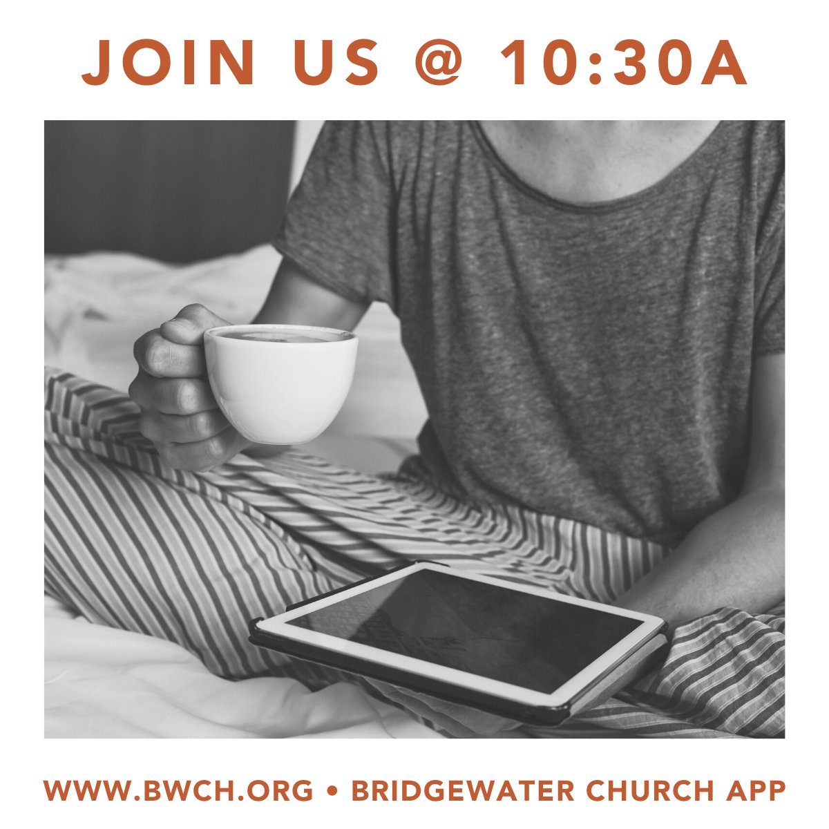 _BWCH's tweet photo. This morning we are continuing with our Jesus Never Said series! Grab a cup of coffee, cozy up on the couch and join us online at 10:30a. #JesusNeverSaid #BWCFamily #ChurchInMyPJs https://t.co/iIXkBmAFj5