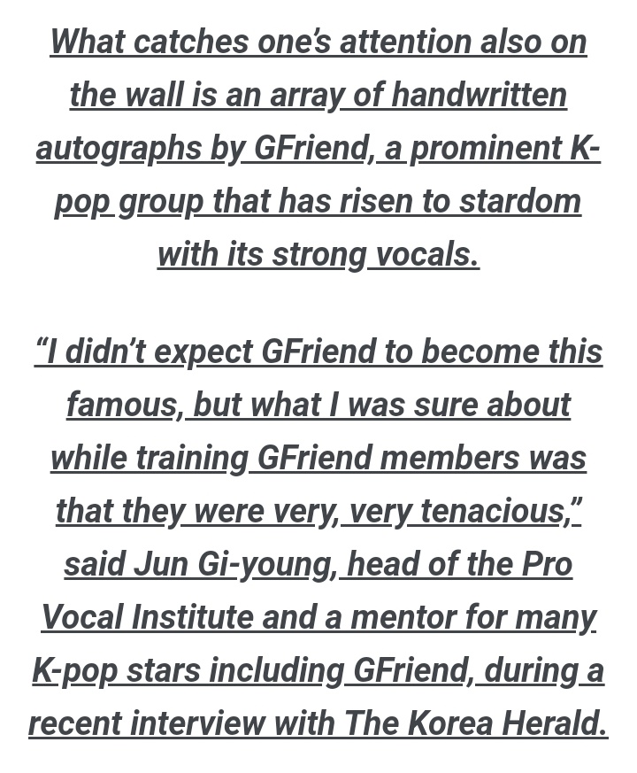 "their human nature was basically nice. they were one of the most hardworking trainees at that time" - their vocal trainer