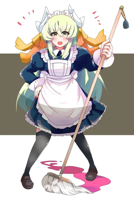 前に描いた清姫メイド  #メイドの日  #メイドの日2020 