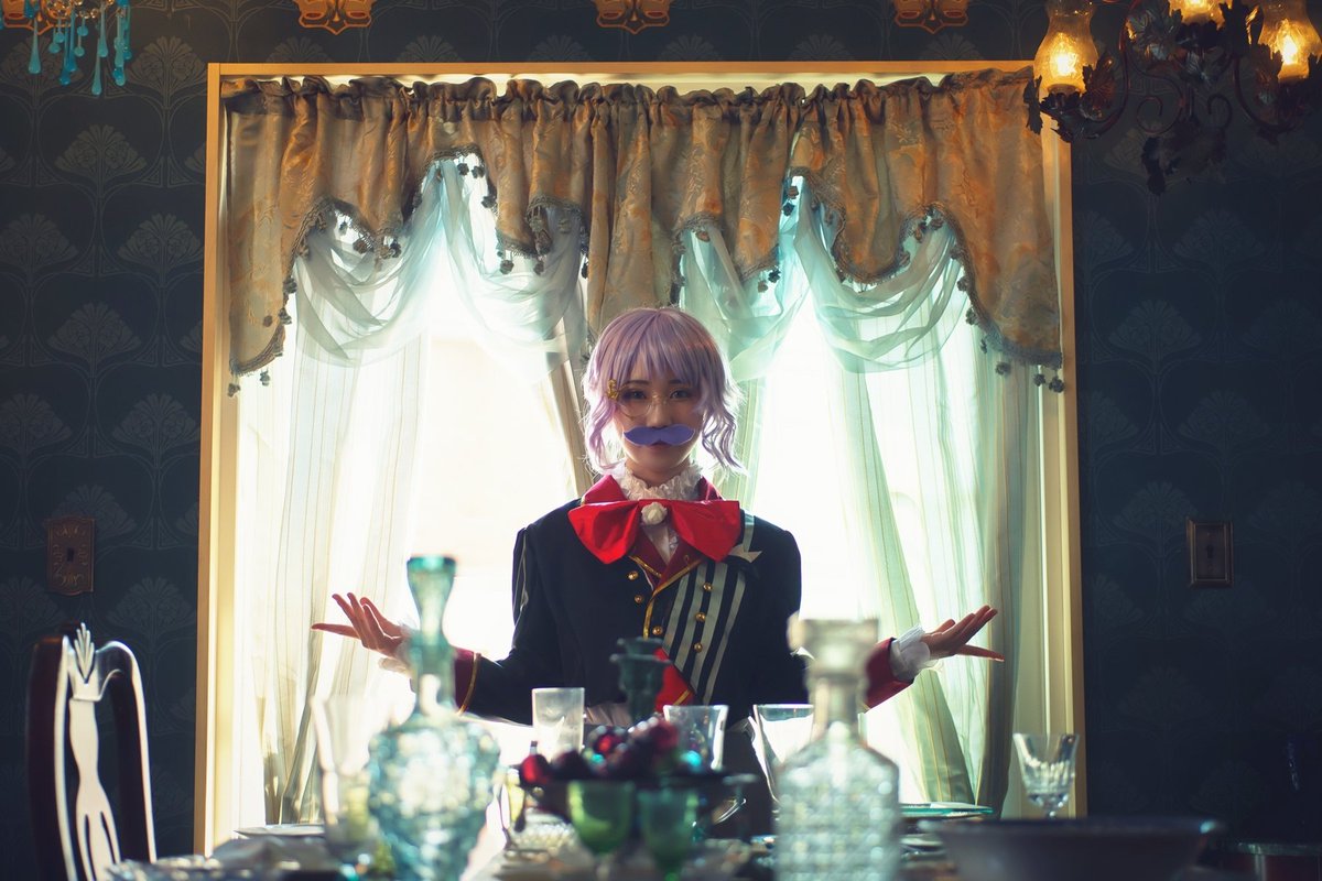 Roship The Idolm Ster Millionlive 劇場サスペンス 支配人 真壁瑞希 ハイカラフォトスポット第3弾目 久々のミリオンライブの撮影です アイドルにおヒゲはありますか 灬 Model るかてやさん Studio ハイカラフォトスポット