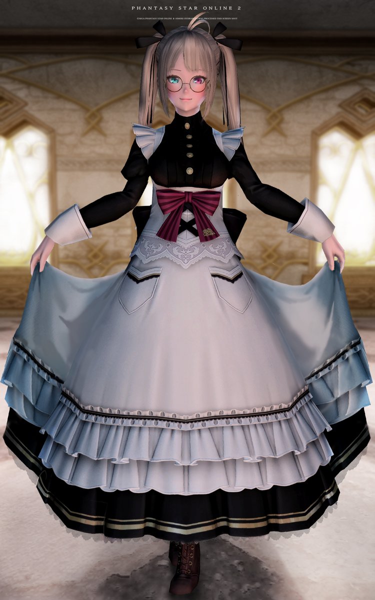 Himeki Hydrangea Na Twitterze ロングメイドのスカート裾手で広げるの大好き侍 Via Photoshop Pso2