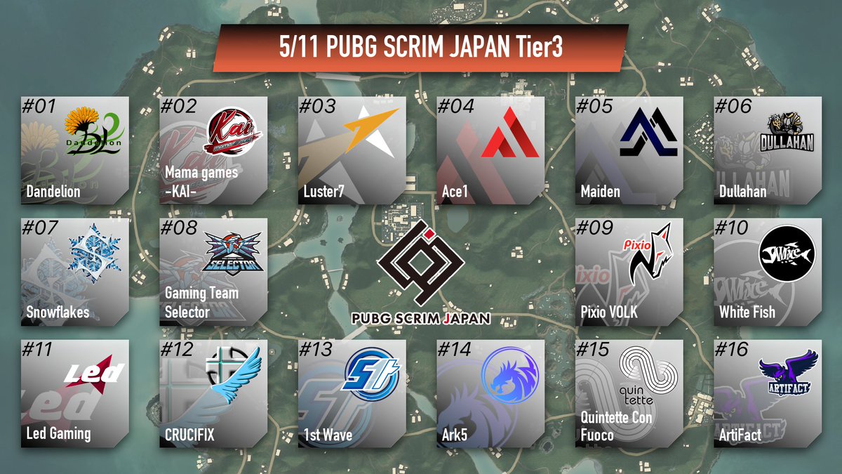 PUBGSCRIMJAPAN's tweet photo. ⚡️PUBG SCRIM JAPAN Tier3⚡️
🔊神視点情報🔊
5/11(月) 20:45〜
実況はスターダストプロモーション所属 山内 隼鷹 (@Junyou_e ) でお送りします!
放送チャンネル▶️https://t.co/OYeIoyZ5vV https://t.co/eEfJifDAgI