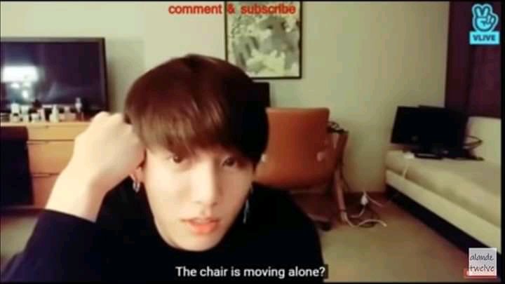 jungkook (2) he really moved the chair asdfgkllㅋㅋㅋ