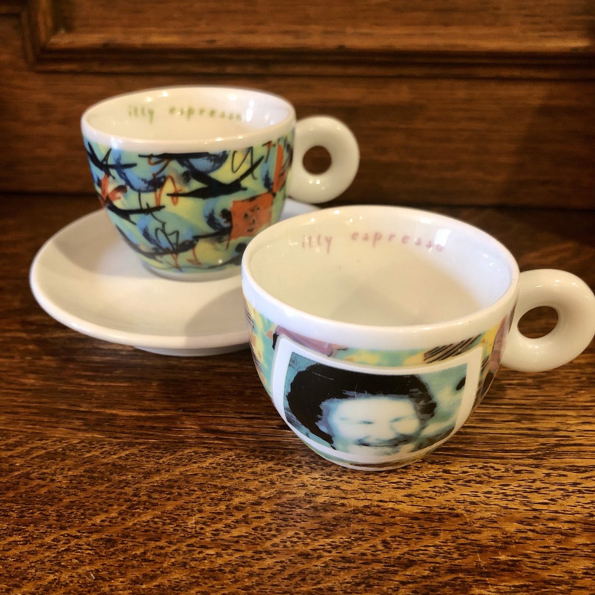 ZendingMachine1's tweet photo. New to my #etsy shop: Illy Espresso Demitasse Cup and Saucer 1996 Nam June Paik Plus Additional Cup Videogrammi Collection Coffee Modern Art Mugs https://t.co/p2pKUUVwHH #fathersday #videogrammi #aquilonitv #namjunepaik #illycollection #espressocup https://t.co/7xXTheJMGk