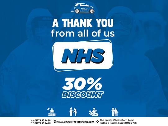 30% Discount !!! 
Customers can contribute to our weekly food drop by making a donation when placing your orders.

#indiantakeaway #indianfood_lovers #indianrestaurant #foodporn #whiteroding #dunmow #higheaster #Anwars #Anwarsrestaurant #Theheath #chelmsfordroad #hatfieldheath