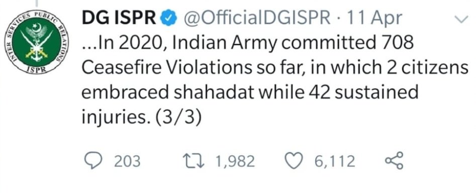 So let us dig further: during the month of April 2020, Pakistan issued only one demarche (12th April) on Indian HC - a day after DGISPR gave this update (pic 2)..next one came on 6th May (pic 3)..so they were trying their best to hide but then moron  @SMQureshiPTI spilled d beans