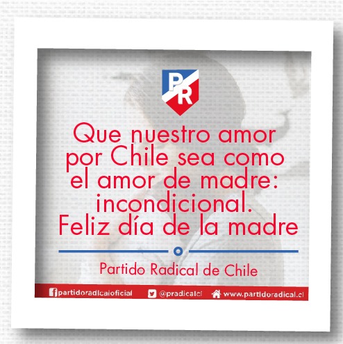PRadicalcl's tweet photo. No hay palabras suficientes para reconocer y agradecer a todas las madres. Un día al año es muy poco para ellas. Por su esfuerzo, ejemplo de perseverancia, enseñanzas de justicia, además de su ternura, comprensión y amor sin igual. Por todo eso y por más #FelizDiaMama https://t.co/hlAwDohamv