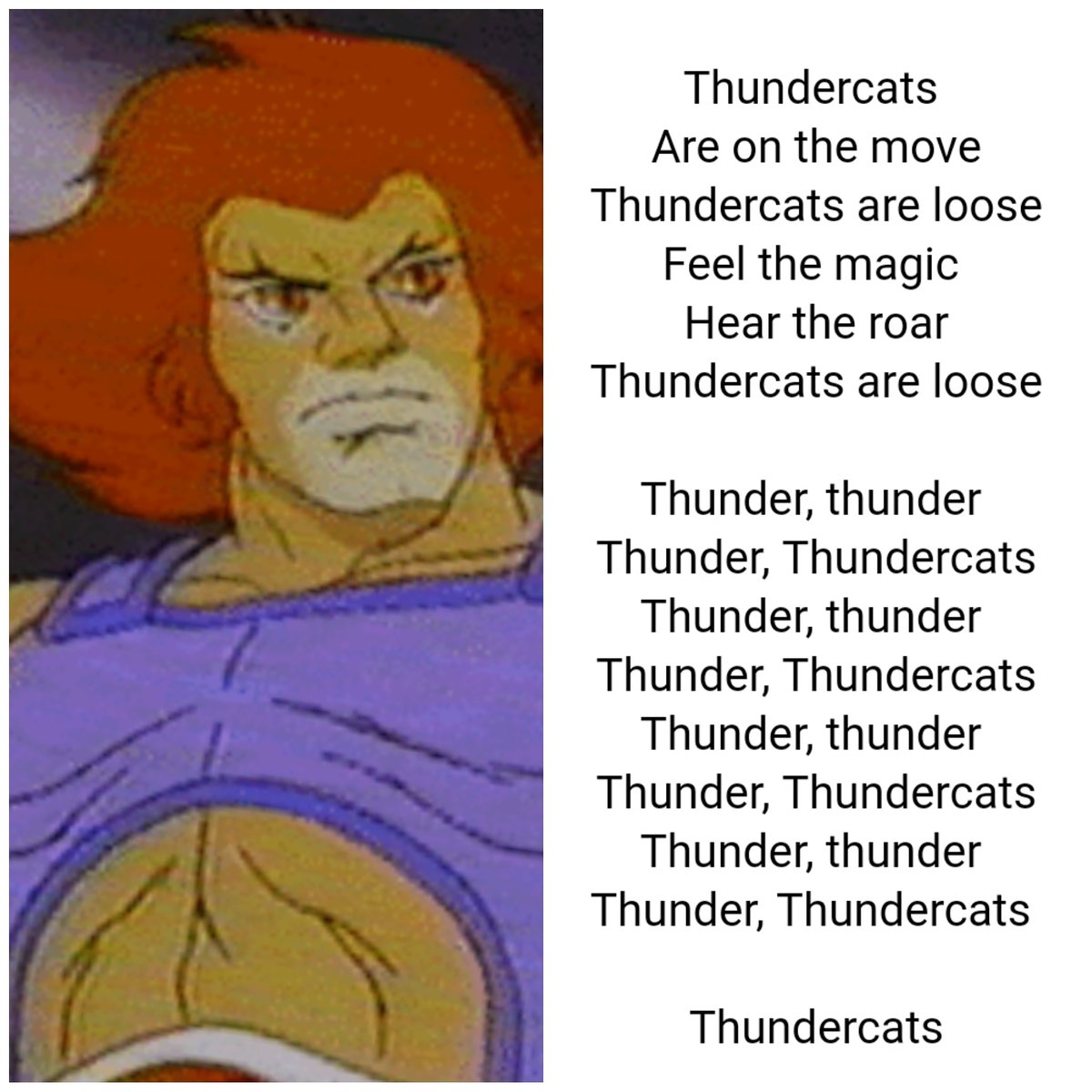  - Thundercats intro song lyrics