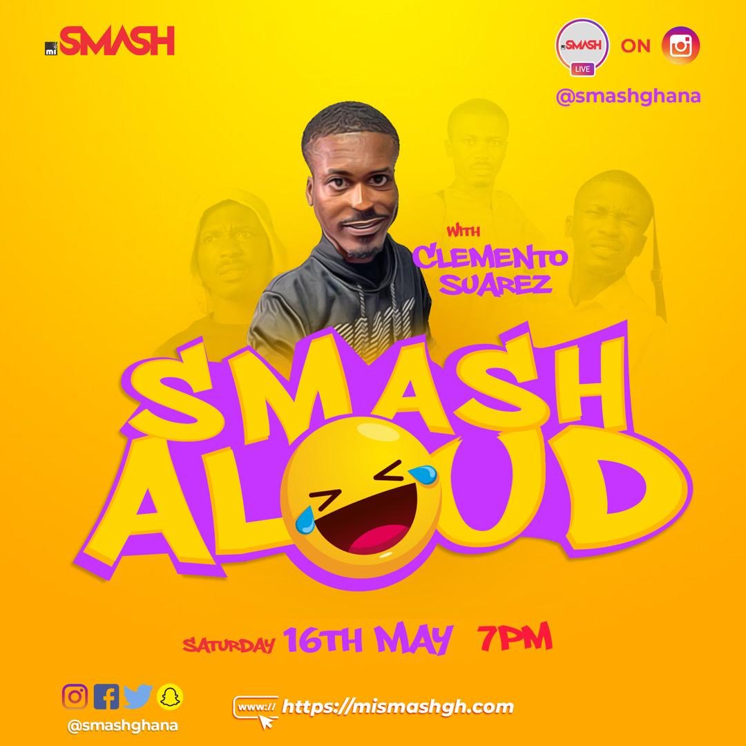 DankwaSamuel's tweet photo. Make a date with Ghana’s finest comedian, @clementoSuarez live on @smashghana’s Instagram, Saturday, May 16 2020 exactly 7pm for an interactive and life time performance! 

Follow us @smashghana 
Join us at https://t.co/gsZwteEJIC https://t.co/lTTnSStAw2