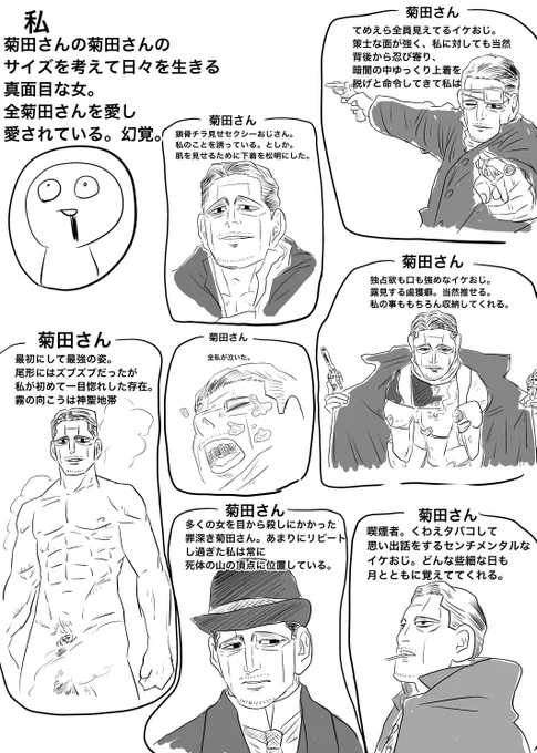 菊田さんに染まっている私の脳内相関図っぽいの作りました。ほぼトレスです 