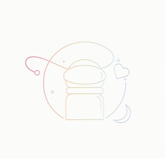 ㅤㅤㅤOur logo consists of a person wearing an astronaut suit surrounded by an orbit line. It represents us as the center of Mikrokosmos, our own universe. The wide color spectrum represents the many different sides a person has. ㅤ