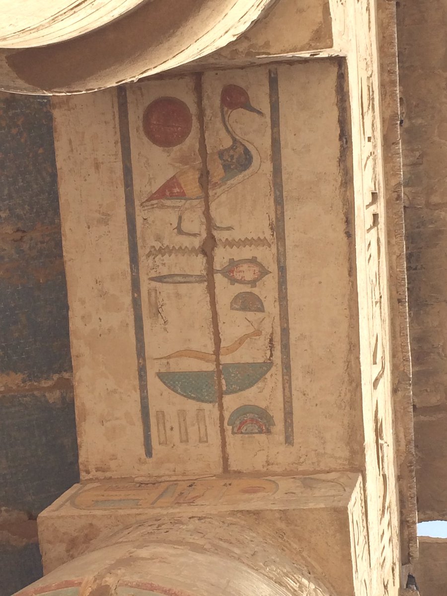 The surviving paint traces at Medinet Habu are incredibly vivid despite being over three thousand years old, c.1170 BC!  #Egypt  #MuseumsUnlocked