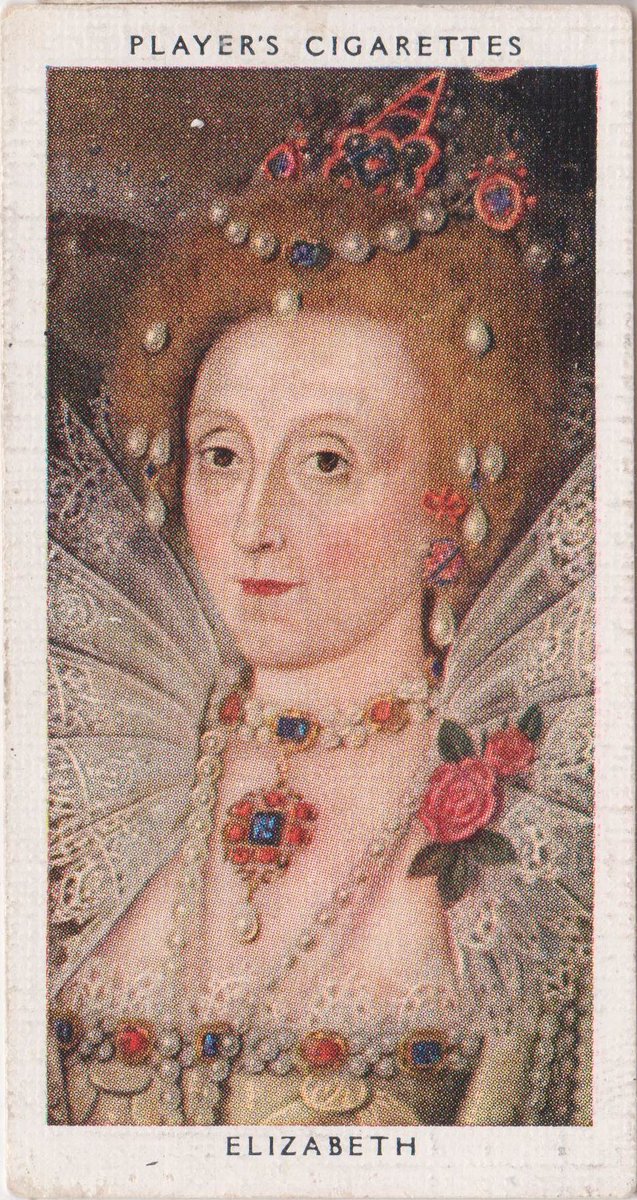 CardsPappy's tweet photo. Kings &amp; Queens of England - Elizabeth I - https://t.co/Tr3dF0axIk - Born 7 September 1533 https://t.co/oXCmzD88xK