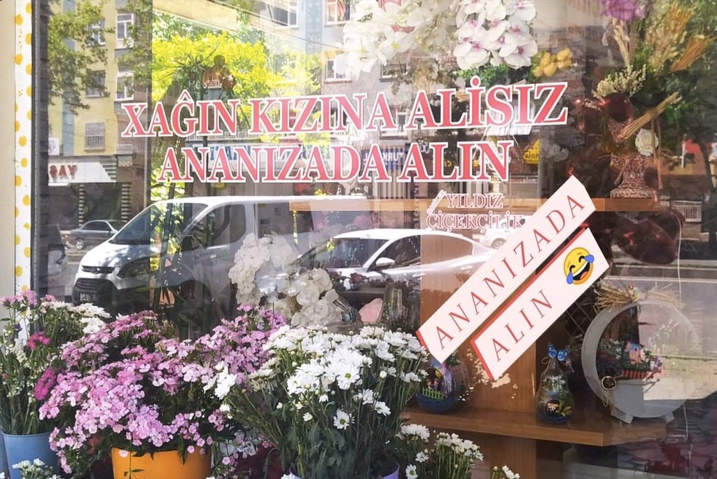 Diyarbakır'da sıradan bir çiçekçi...