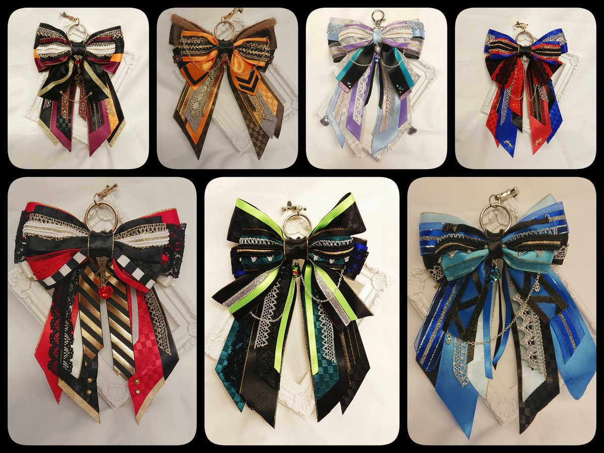 リボンチャームオーダーメイド】 ツイフィも更新しました。 各リボンの