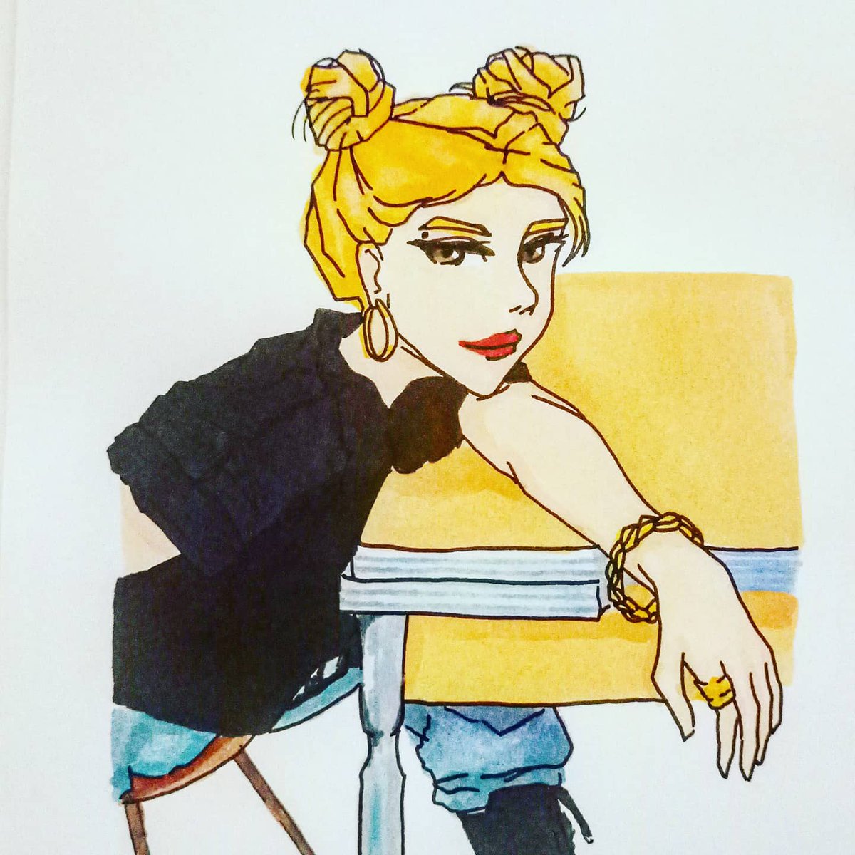 J_EmeraldSplash's tweet photo. Je suis tombé pour les Mamamoo ;-; ! #spit_is_out est genre SUPER COOL (et les outfits 🤩 ! Mon dieu magnifique !) Et euh j'avais besoin de dessiné Solar ;-; (manque plus que Hwasa !) #solar_spit_it_out #SOLAR #MAMAMOO #solarsido #fanart #drawing #draw https://t.co/L646hBLcJK