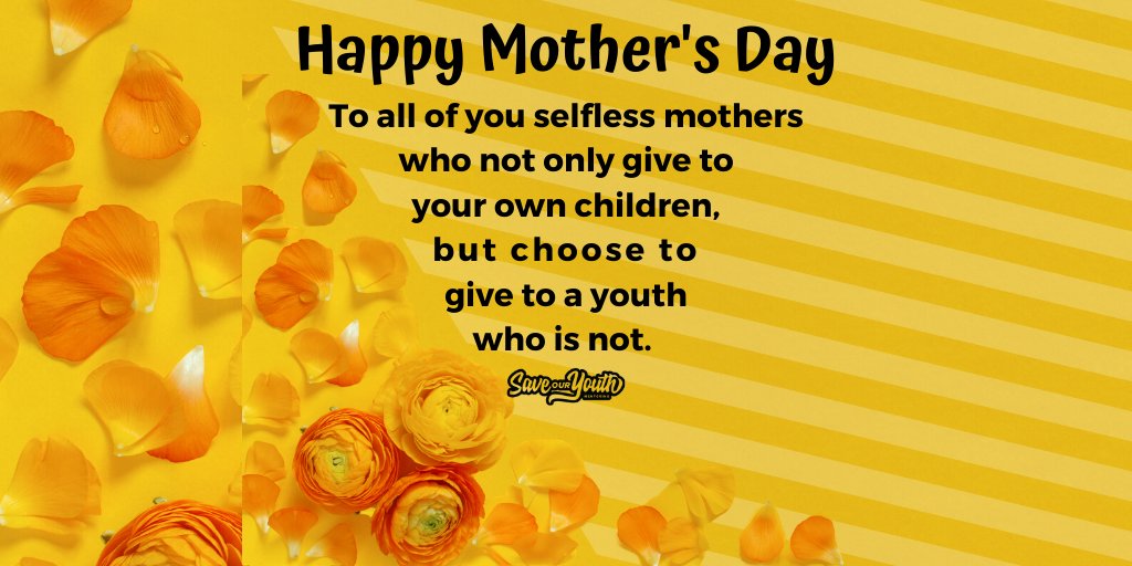saveouryouthden's tweet photo. To all those who kept us safe, loved us, taught us, those who are blood related and those who are not. Tag the women in your life that have been a mother figure to you!
#SaveOurYouth #Connected #ConnectedtoCommunity #ConnectedtoRelationship #ConnectedtoHope https://t.co/3m8D71GDjG