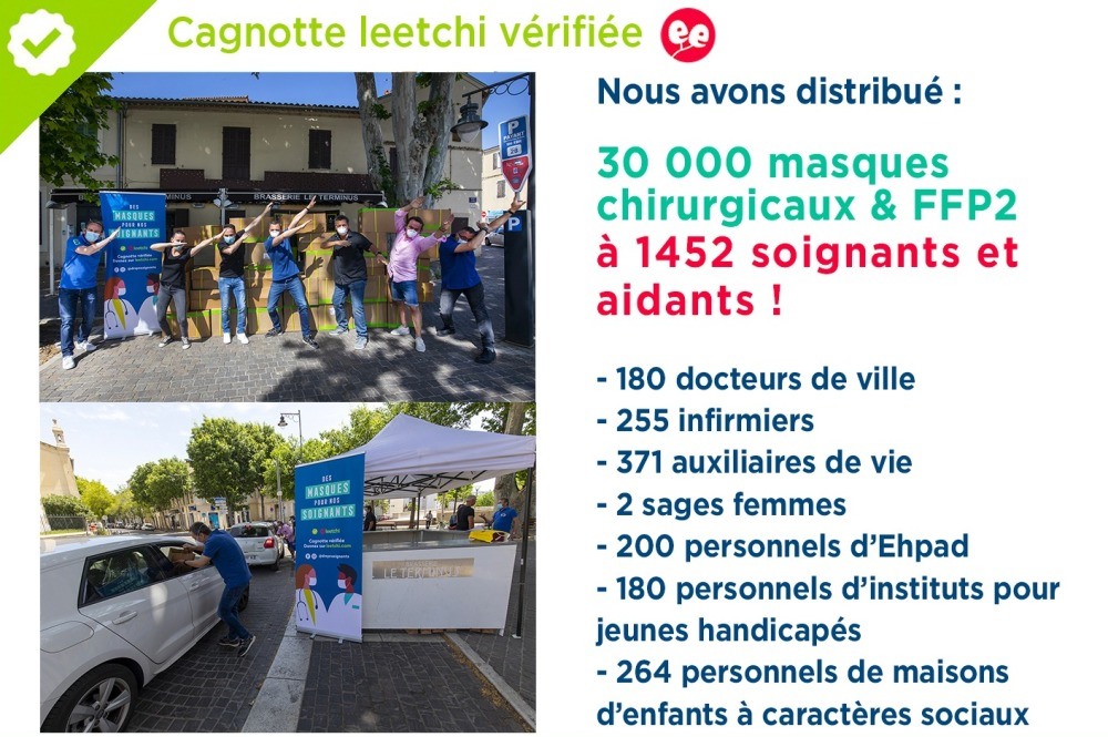 dmpnsoignants's tweet photo. 🙌 Vendredi 8 mai 2020 : 3ème date clé de notre action citoyenne avec notre 3ème distribution de masques !

💙 1452 soignants et aidants fournis
💙 30000 masques distribués

Nous sommes heureux de partager ces chiffres et de vous dire un grand MERCI de la part de nos soignants 🙏 https://t.co/SdijYPvRQD