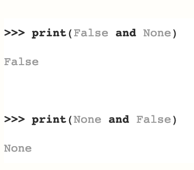 Adam_Obeng's tweet photo. Python's implementation of binary logic including None is... surprising https://t.co/EVtIGa6Sva https://t.co/Qjk0Xnr9zt