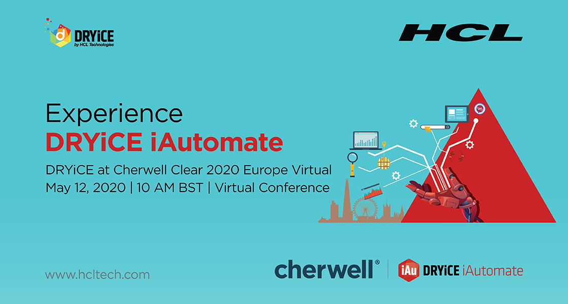 DRYiCEAi's tweet photo. Enable #AI-powered #IT runbook automation with #DRYiCE iAutomate. Engage with our experts at the virtual #Cherwell #ClearConference to know more : https://t.co/BmywJ6Njva 

#OneHCL #Clear2020 https://t.co/wlb5gBbdW0