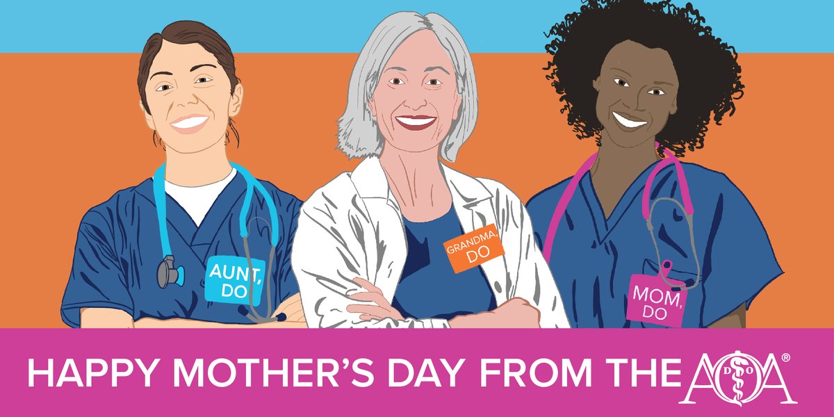 The role of mom takes many shapes. Today, we salute all the amazing mothers, grandmothers and caretakers who make our families strong and healthy. How are you celebrating Mother’s Day? Share an image with your osteopathic community by tagging #AOAfamily.