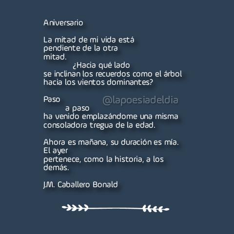 danilinlun's tweet photo. [...] Ahora es mañana, su duración es mía.
El ayer
pertenece, como la historia, a los demás.

📝J.M. Caballero Bonald
📕 Descrédito del héroe

#poesia #Bonald #literatura #poesiaenespañol #lapoesiadeldia #poesiacontemporanea https://t.co/X95Z3ebSuM