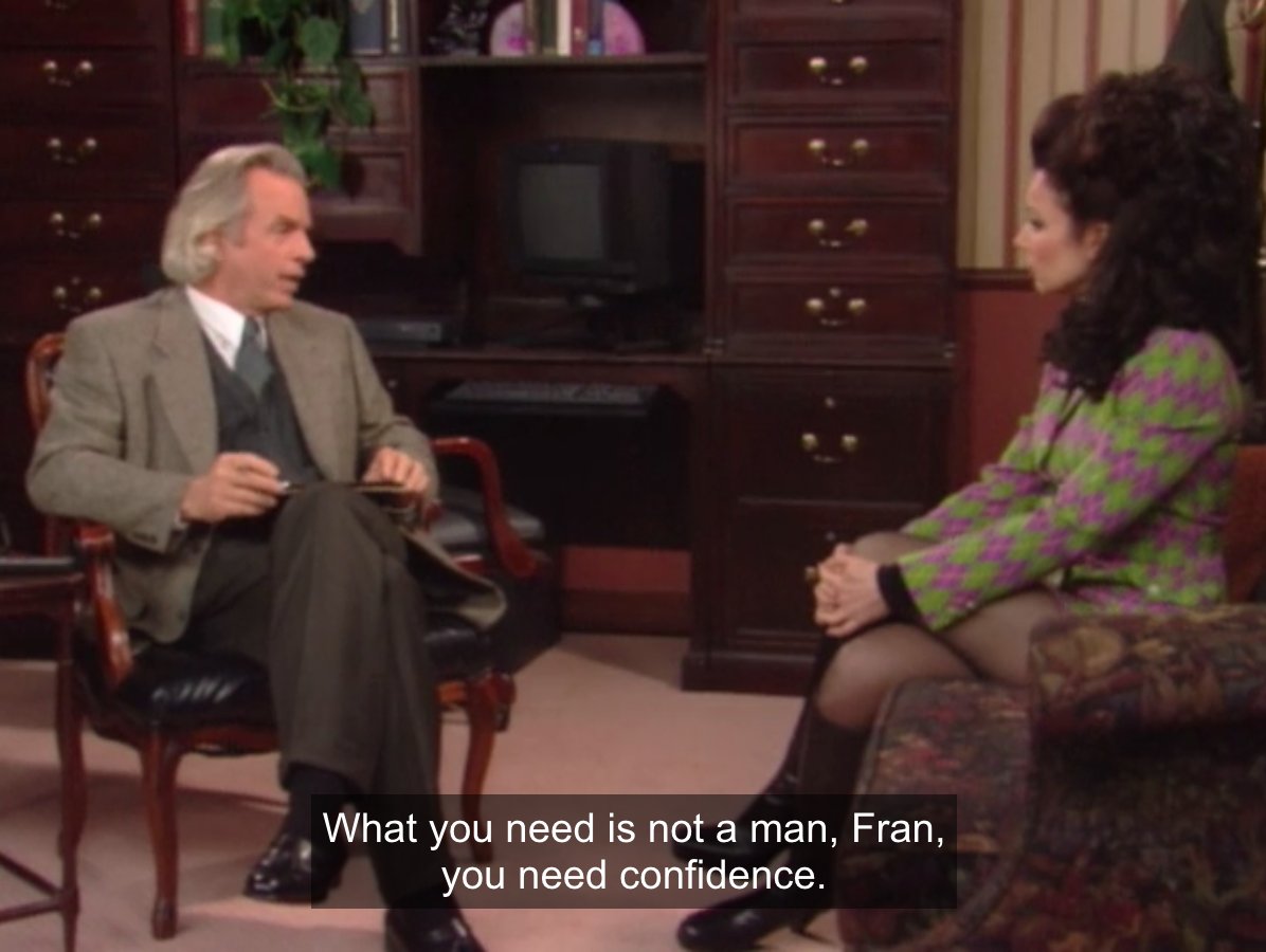 To all the fellow Frans out there: I collected some 'Fran' instances from  #TheNanny - here are some screencaps you can use in chats. You are very welcome. 1/7