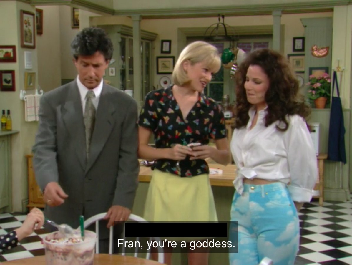 These are for all the people who have a friend named Fran. Make them (us) smile.  #TheNanny 3/7